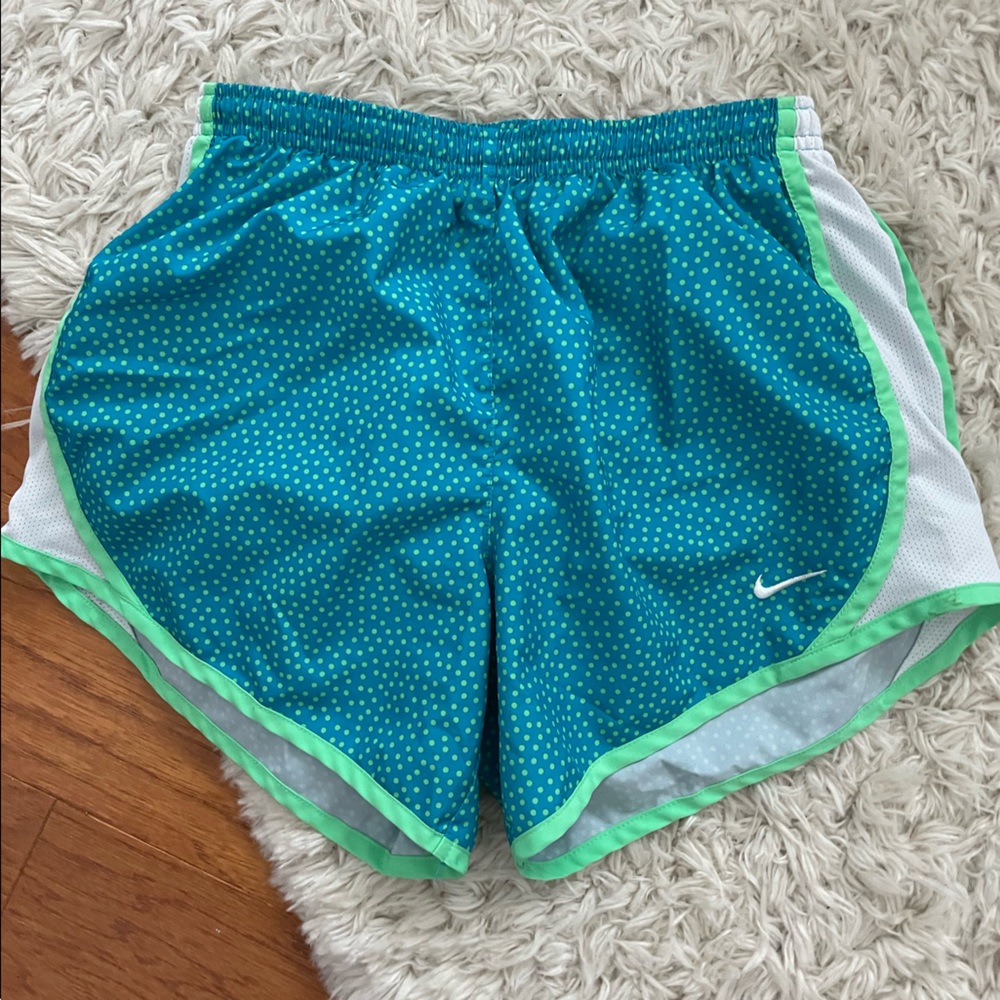 Nike dri fit polka dot shorts